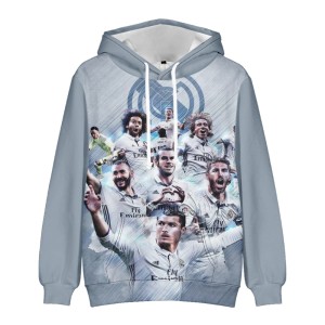  Bluza dziecięca 3D Piłkarska REAL MADRYT Rozmiar 100-160