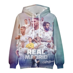  Bluza dziecięca 3D Piłkarska REAL MADRYT Rozmiar 100-160