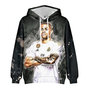  Bluza dziecięca 3D Piłkarska REAL MADRYT Rozmiar 100-160