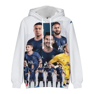  Bluza dziecięca 3D Piłkarska PSG Rozmiar 100-160