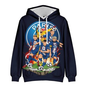  Bluza dziecięca 3D Piłkarska PSG Rozmiar 100-160