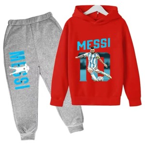 Dziecięcy Dres MESSI z Kapturem Unisex 2-Częściowy Komplet: Bluza i Spodnie  