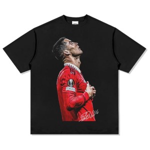 T-Shirt Męski Vintage Oversize CR7 Cristiano Ronaldo Manchester United