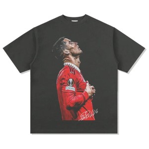 T-Shirt Męski Vintage Oversize CR7 Cristiano Ronaldo Manchester United