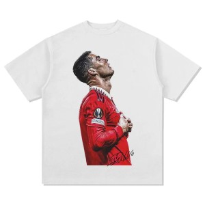 T-Shirt Męski Vintage Oversize CR7 Cristiano Ronaldo Manchester United