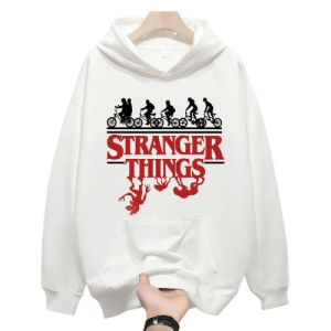 Bluza z kapturem Stranger Things – Oversize, Ciepły Polar, Unisex