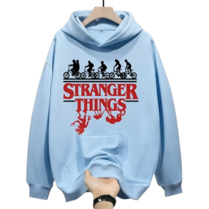 Bluza z kapturem Stranger Things – Oversize, Ciepły Polar, Unisex 