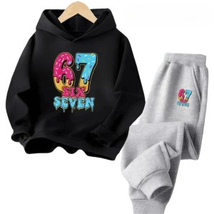 Dziecięcy Zestaw Dresowy Bluza z Kapturem i Spodnie Six seven Komplet dla Chłopca i Dziewczynki 3-12 lat 2026 