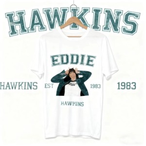 Koszulka Hawkins 1983 – T-shirt Sportowy Retro Bawełniana Koszulka Unisex