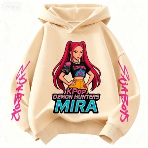 Dziecięca Bluza z Kapturem Demon Hunter Kpop Jesienna Bluza dla Chłopców i Dziewcząt 