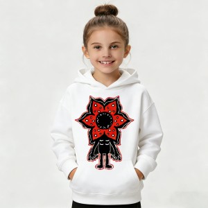 Bluza Stranger Things Eddie Munson Demogorgon dla Dzieci – Bawełniana Bluza z Kapturem Cosplay 