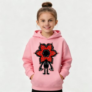 Bluza Stranger Things Eddie Munson Demogorgon dla Dzieci – Bawełniana Bluza z Kapturem Cosplay 