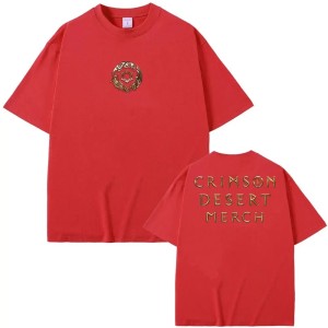 Koszulka Crimson Desert 2026 – Bawełniany T-shirt Męski Oversize  Gaming Style 