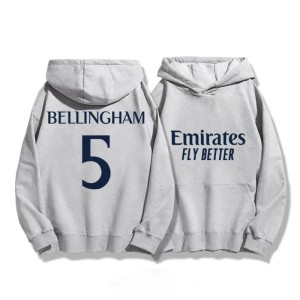 Bluza Męska z Kapturem Bellingham Real Madryt Styl M-3XL