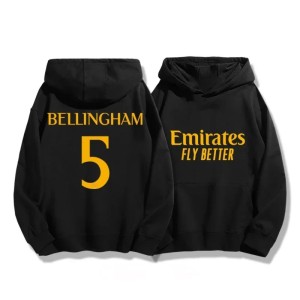 Bluza Męska z Kapturem Bellingham Real Madryt Styl M-3XL