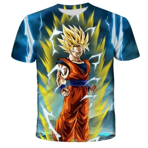 Koszulka Dragon Ball 3D – T-shirt z nadrukiem dla dzieci i dorosłych