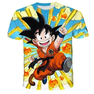 Koszulka Dragon Ball 3D – T-shirt z nadrukiem dla dzieci i dorosłych
