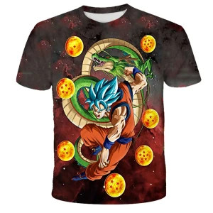Koszulka Dragon Ball 3D – T-shirt z nadrukiem dla dzieci i dorosłych