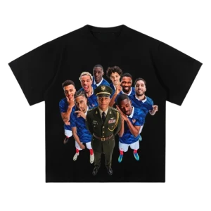 Koszulka Oversize Mbappé Dictador Football Meme 100% Bawełna Y2K 