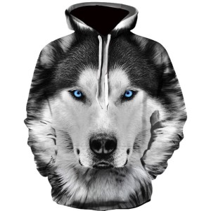 Bluza dziecięca 3D WILKI Rozmiar 100-160    