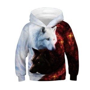 Bluza dziecięca 3D WILKI Rozmiar 100-160     
