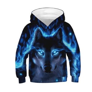 Bluza dziecięca 3D WILKI Rozmiar 100-160      