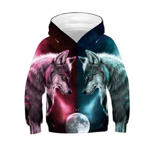 Bluza dziecięca 3D WILKI Rozmiar 100-160    