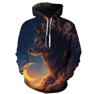 Bluza dziecięca 3D WILKI Rozmiar 100-160     