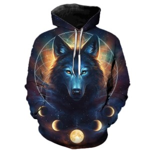 Bluza dziecięca 3D WILKI Rozmiar 100-160     