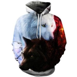Bluza dziecięca 3D WILKI Rozmiar 100-160    