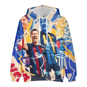 Bluza dziecięca 3D Piłkarska Lewandowski Rozmiar 100-160