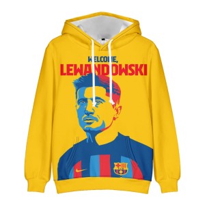 Bluza dziecięca 3D Piłkarska Lewandowski Rozmiar 100-160