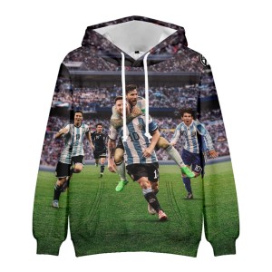  Bluza dziecięca 3D Piłkarska Messi Rozmiar 100-160