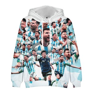  Bluza dziecięca 3D Piłkarska Messi Rozmiar 100-160